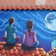 Mural del rincón especial de Sandra y Gustavo